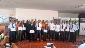 Remise officielle des modules de formation en matière de lutte contre la corruption liée au trafic d’espèces sauvages aux écoles de la police judiciaire.